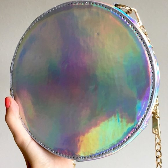 Mermaid Holo Iridescent Harajuku Round Handbag - Picture 3 of 8